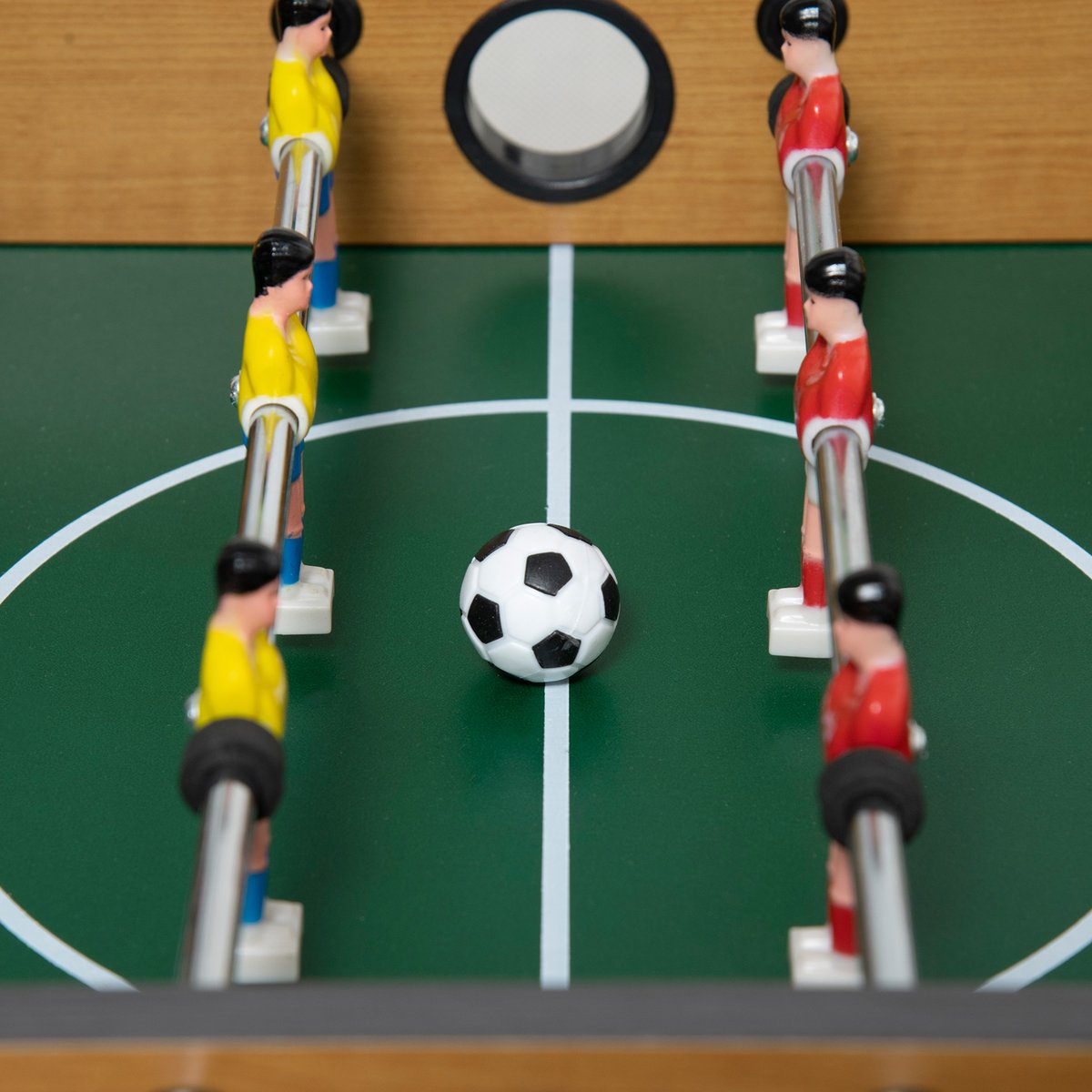 Table de baby-foot Bois Bois naturel marron, HOMCOM