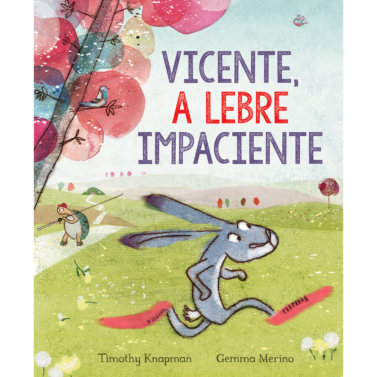 Livro Vicente, a Lebre Impaciente multicolor, LIVROS HORIZONTE