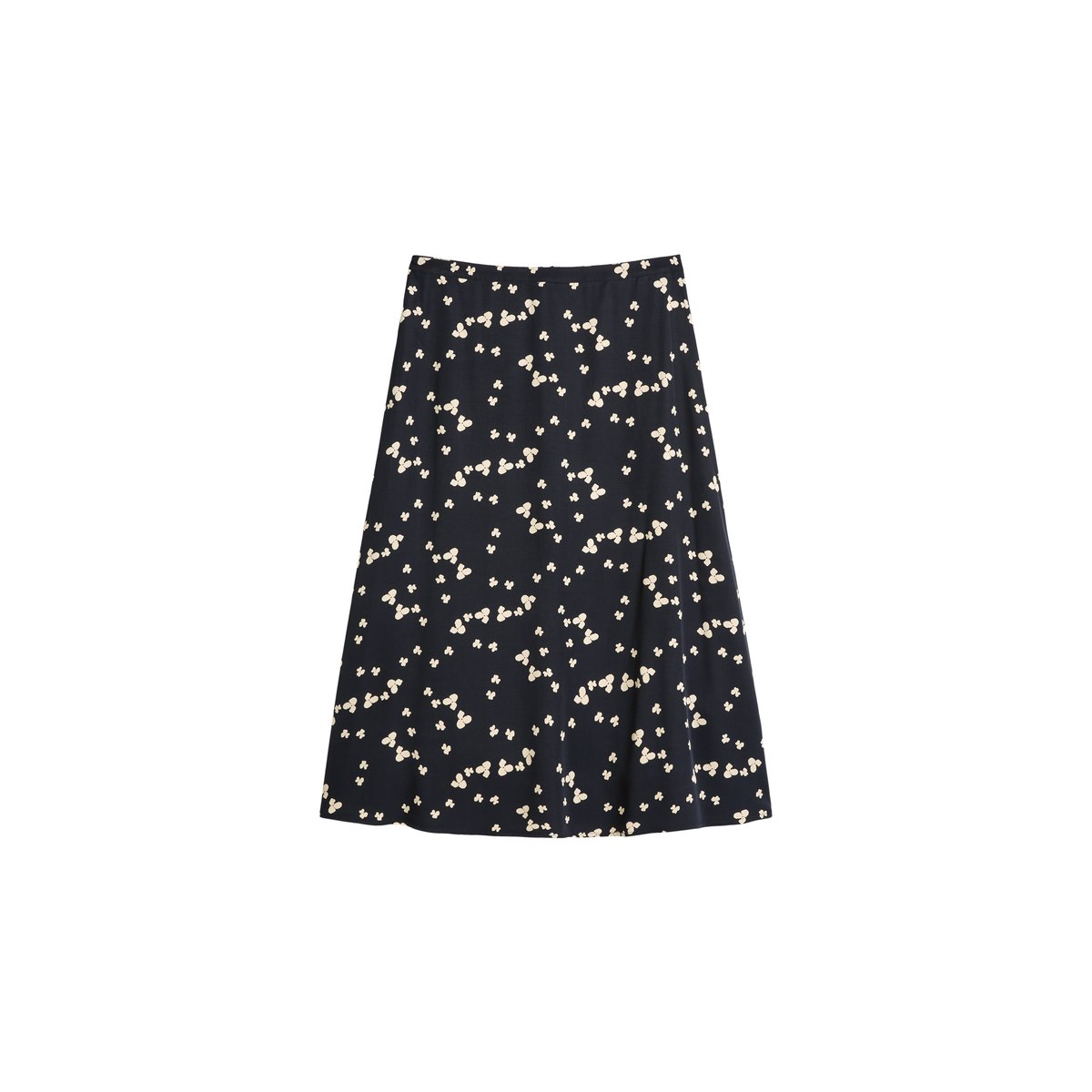 Jupe évasée loose en LENZING™ ECOVERO™ bleu foncé, MARC O'POLO