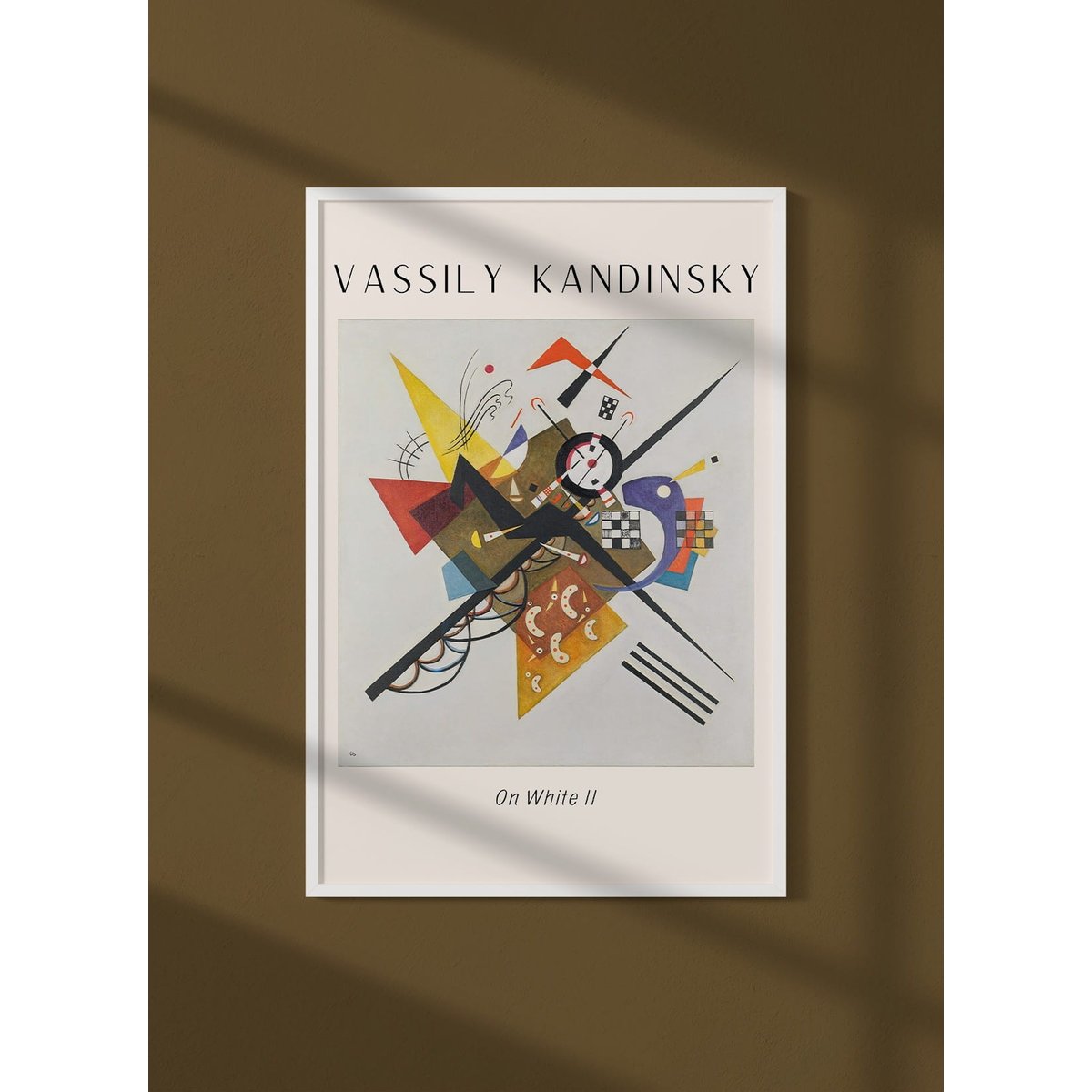 Affiche Vassily Kandinsky On White II blanc, L'AFFICHERIE