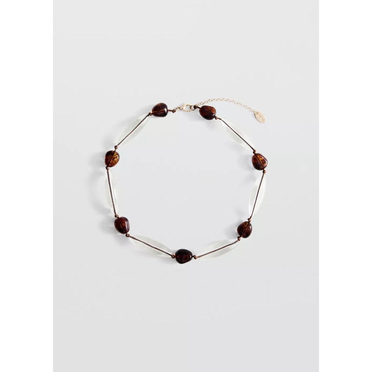 Collier perles combinées or, MANGO