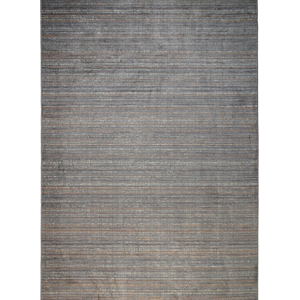 Tapis abstrait moderne LUCANO LIGNES gris bleu, THE DECO FACTORY