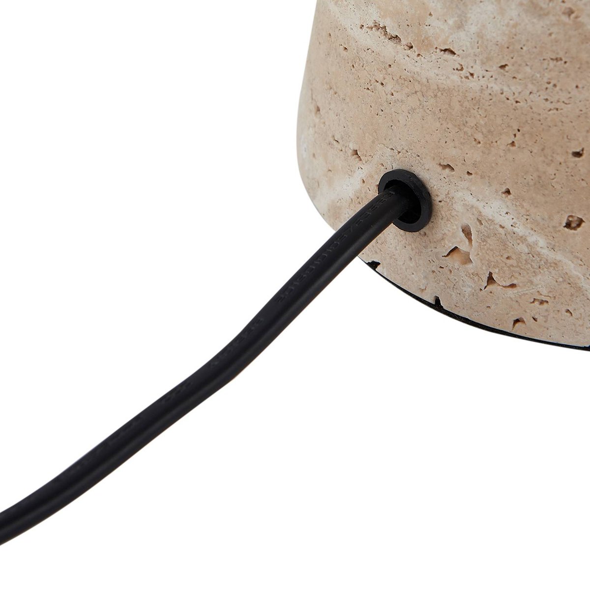 Lampe à poser en pierre moderne, Magritt beige, LINDBY