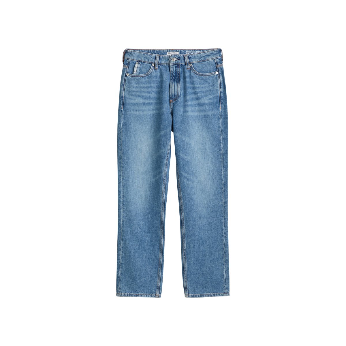 Jeans modèle Onna straight cropped sans stretch bleu moyen, MARC O’POLO DENIM