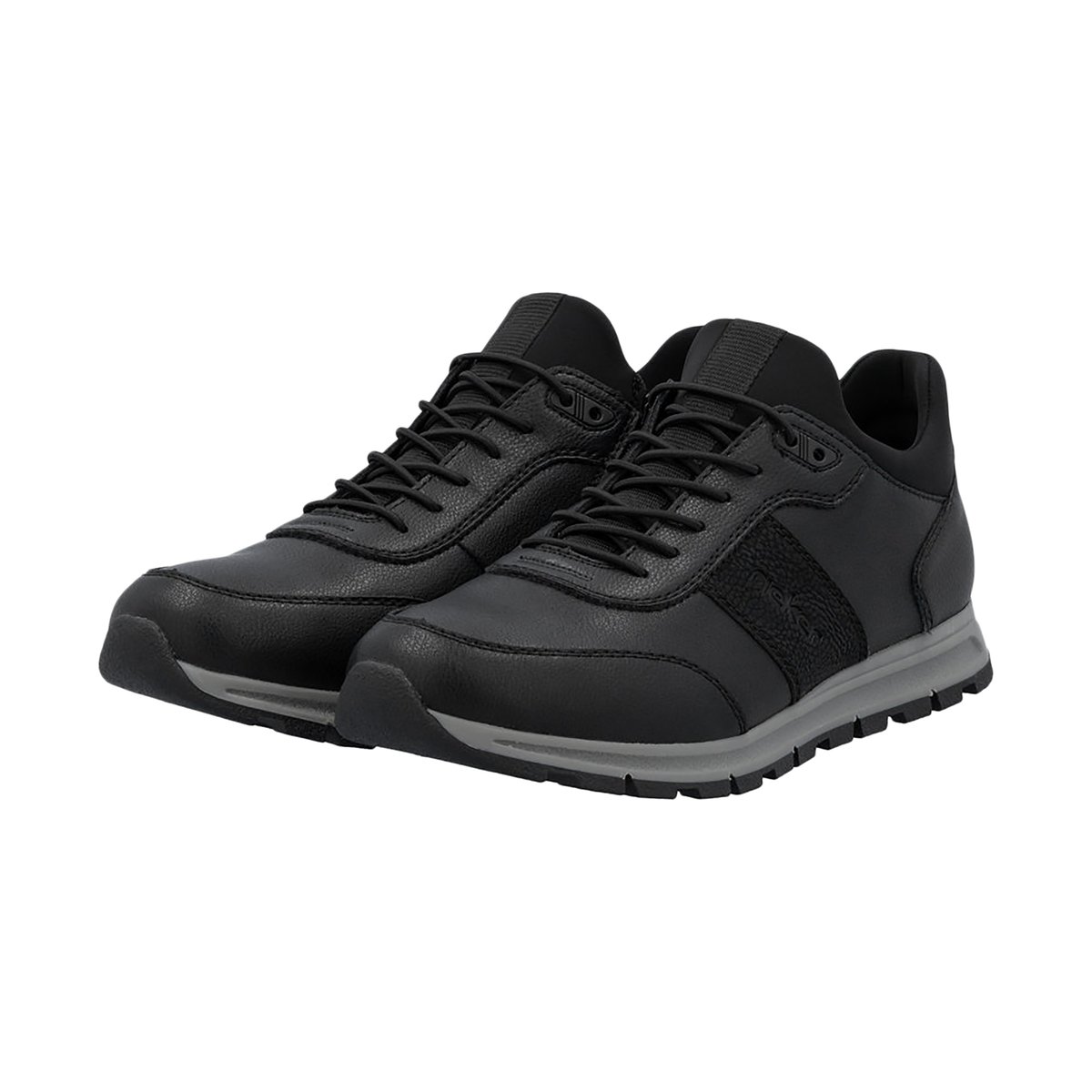Basket Basse Cuir Rgd noir, RIEKER