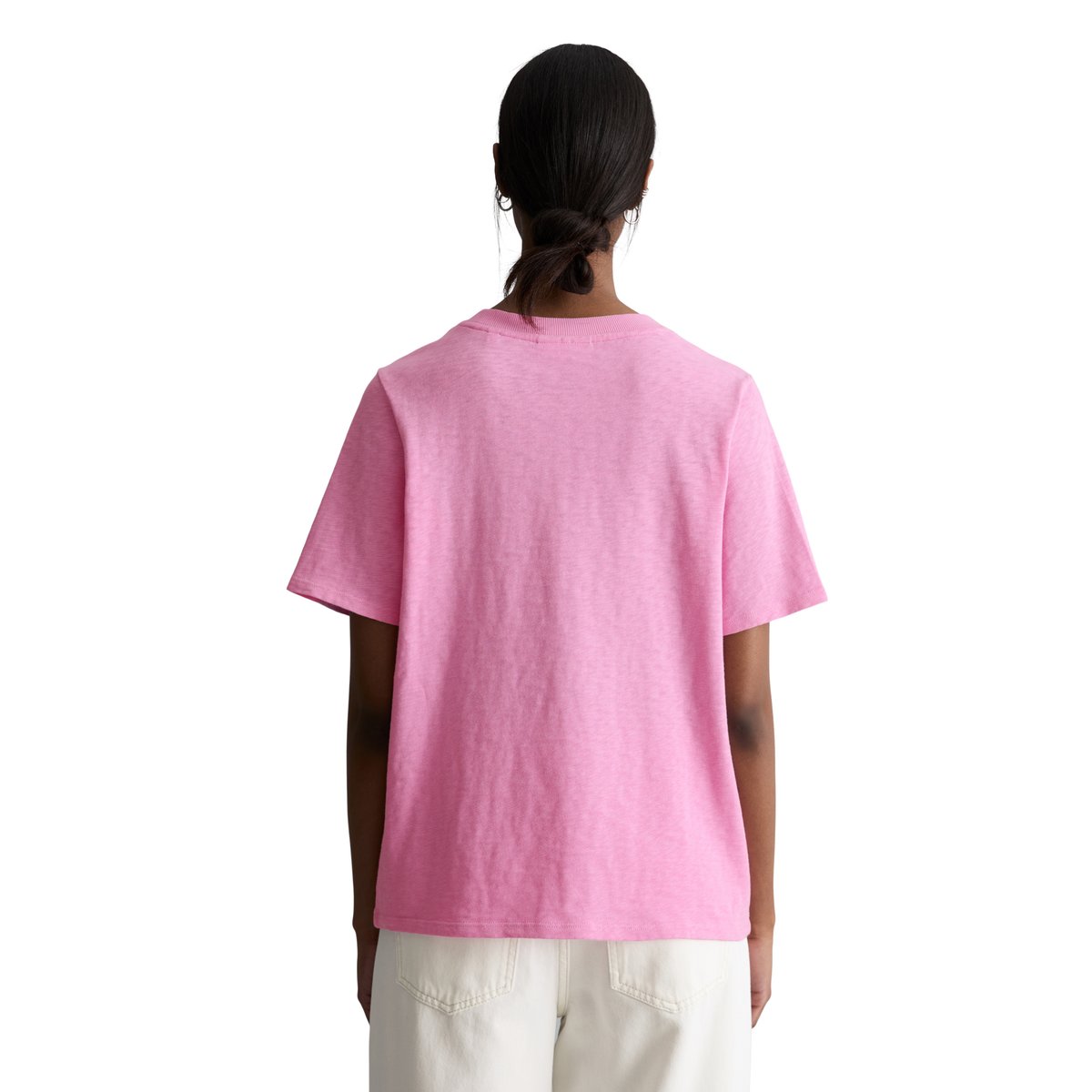 DfC T-shirt en jersey slub loose en coton bio doux rose pale, MARC O’POLO DENIM