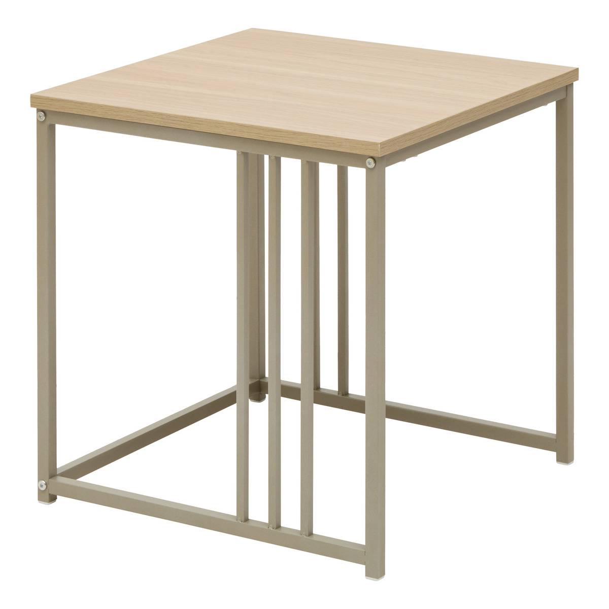 Lot de 2 tables gigognes carrées DUNA sable, 5FIVE SIMPLY SMART