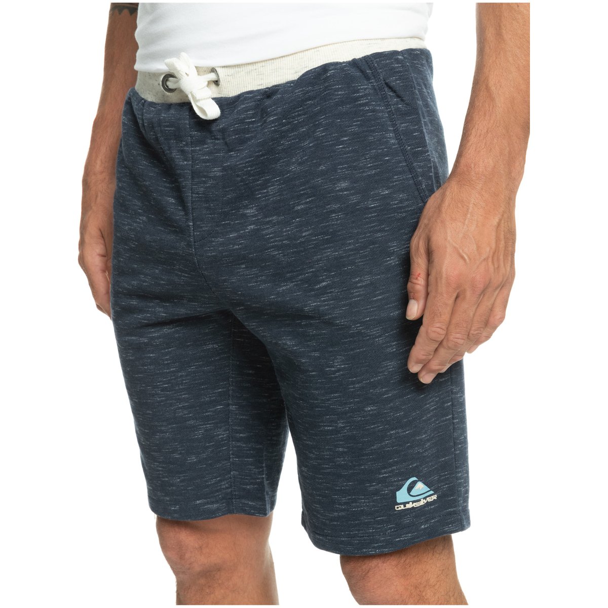 Short en molleton BLOCK SLIM bleu navy blazer block slim, QUIKSILVER