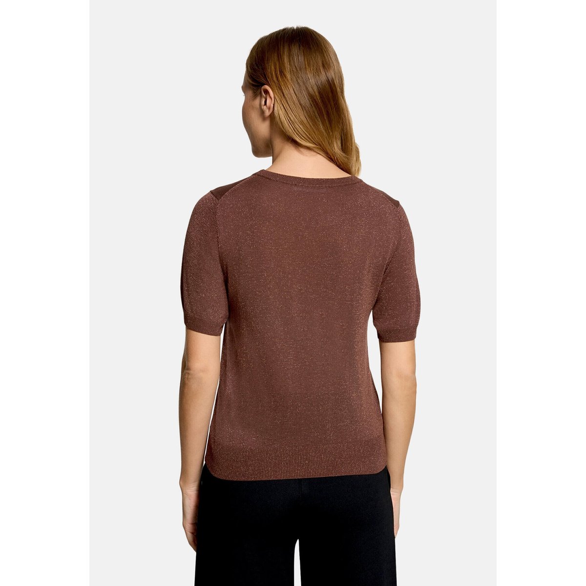 Pull-over en fine maille à fils de fil textile tiramisu, BETTY & CO