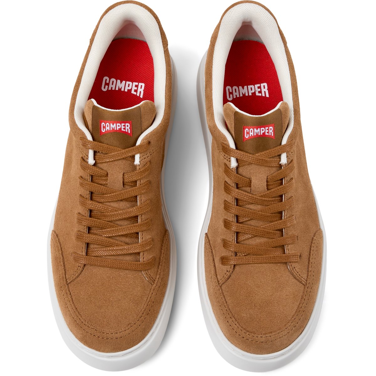 Baskets Cuir RUNNER K21 marron moyen, CAMPER