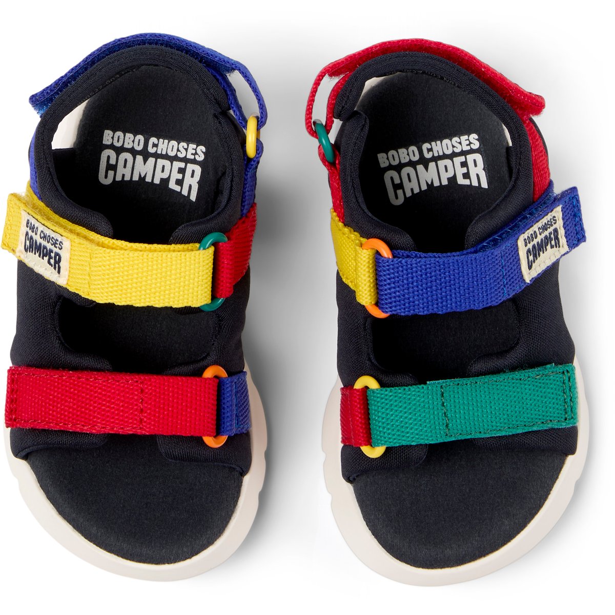 Sandales Oruga Twins bleu rouge, CAMPER