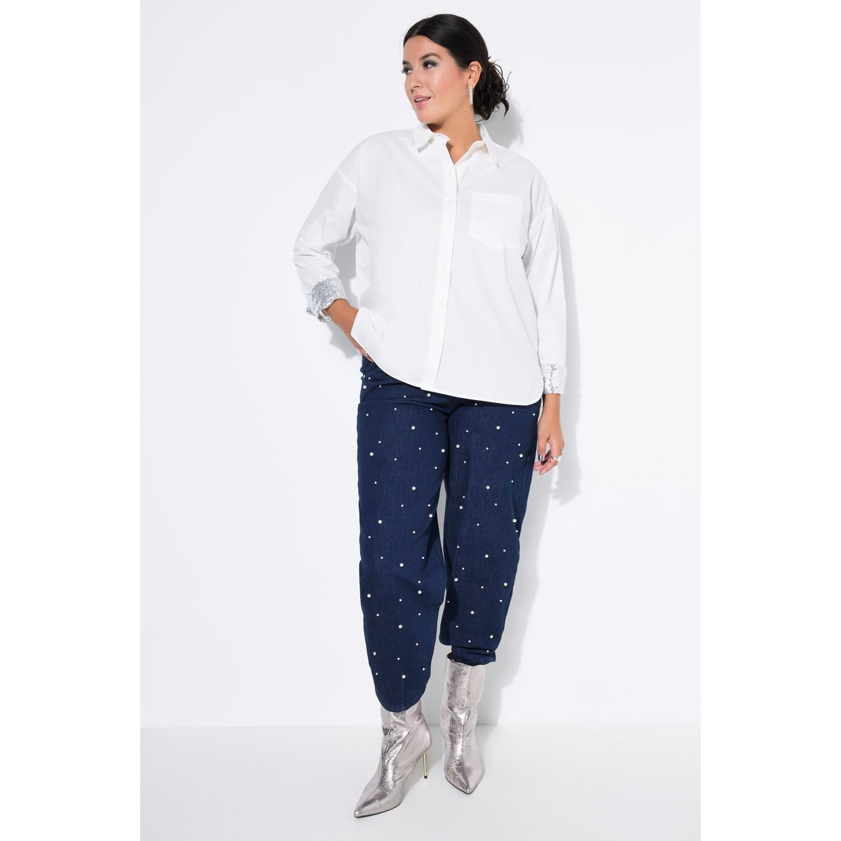 Chemisier oversize blanc cassé, STUDIO UNTOLD
