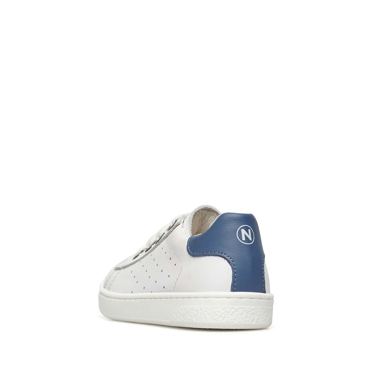 Baskets en cuir HASSELT 2 ZIP. blanc, NATURINO