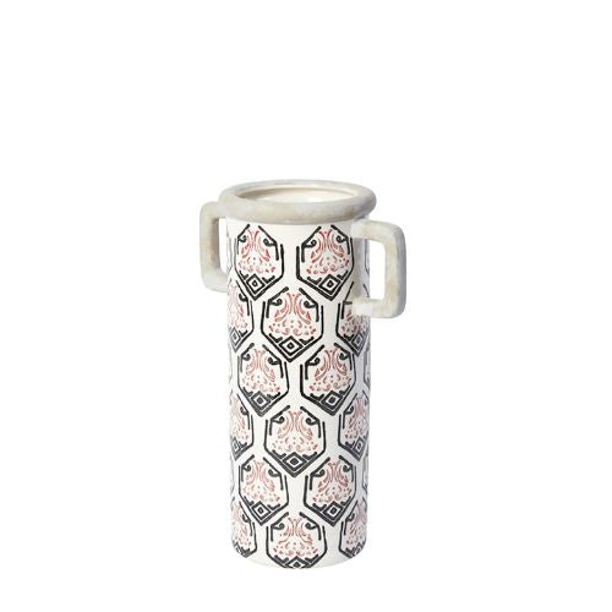 Vase décoratif en céramique H35 blanc, SIA DECO