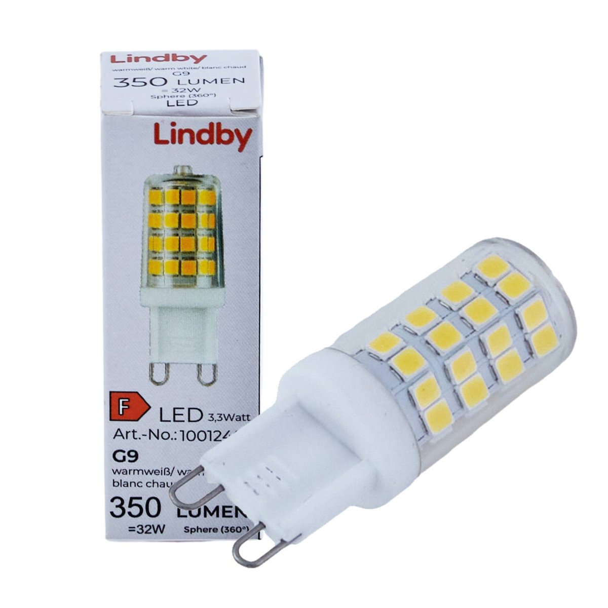 Ampoule G9 en verreLED, G9 3W LED-Stiftlampe couleur unique, LINDBY