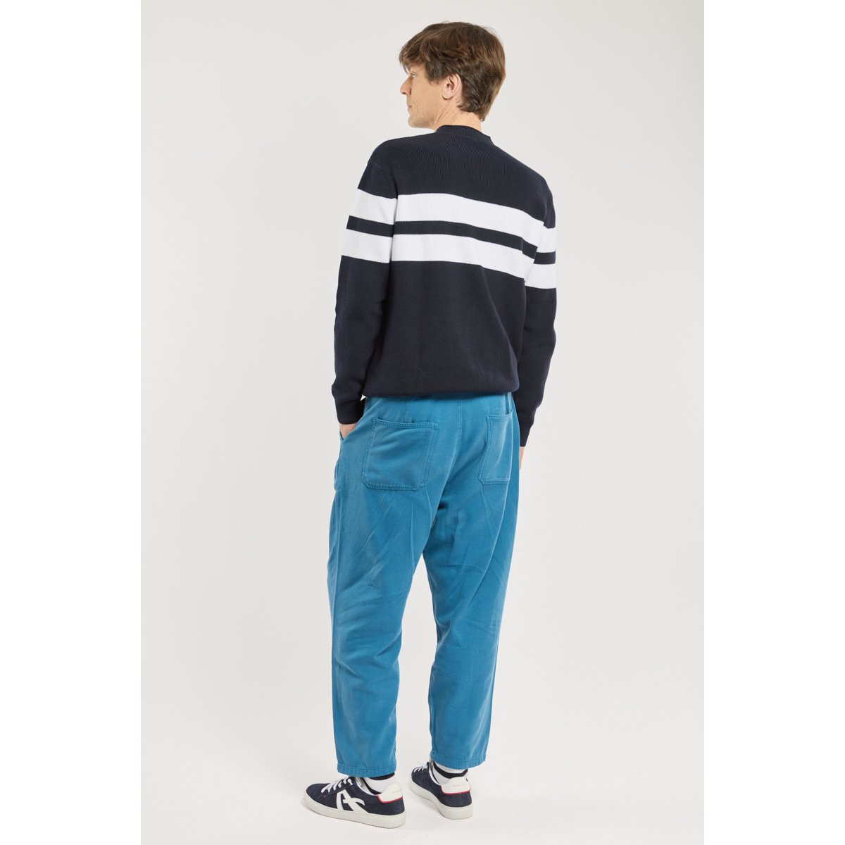 Pantalon coupe relax Armor-lux X J.Press dark blue, ARMOR-LUX
