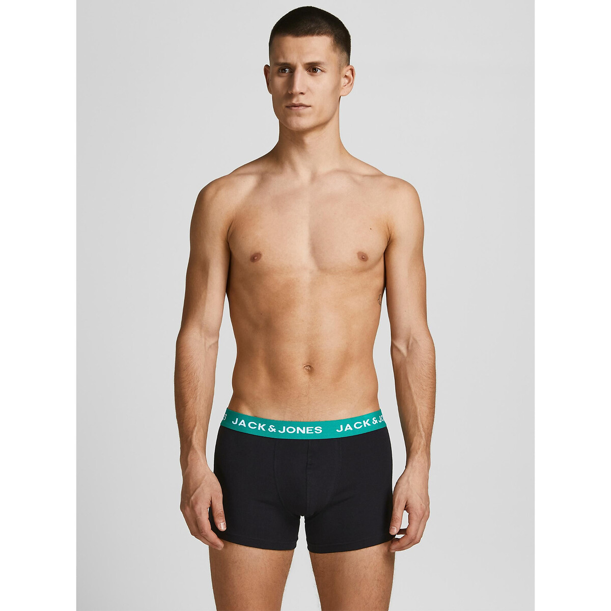 Lot de 5 boxers unis Jachuey noir, JACK & JONES