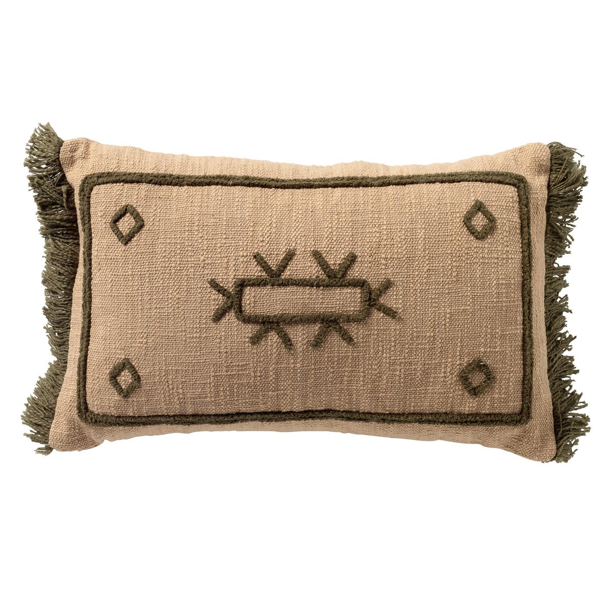 Coussin Ciro vert olive, DUTCH DECOR