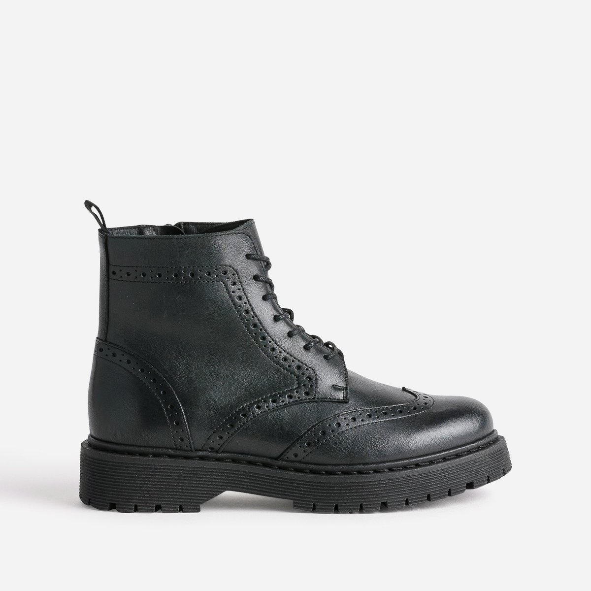 Boots en cuir ALEXANDRA noir, TEXTO