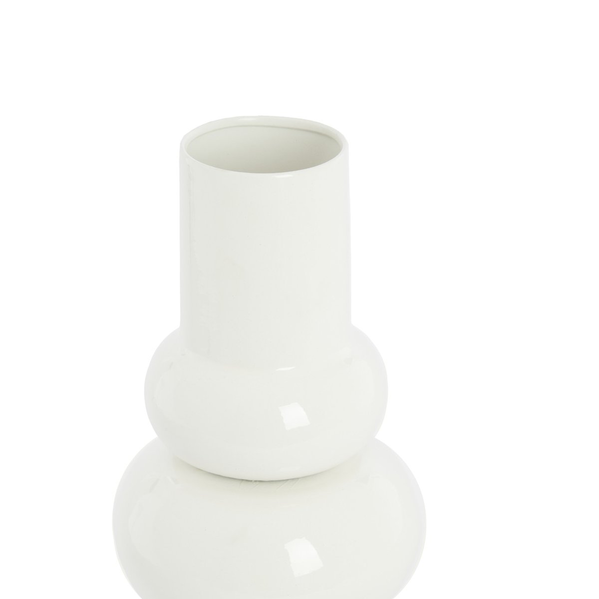 Vase Métal IRISSA blanc, LIGHT & LIVING 