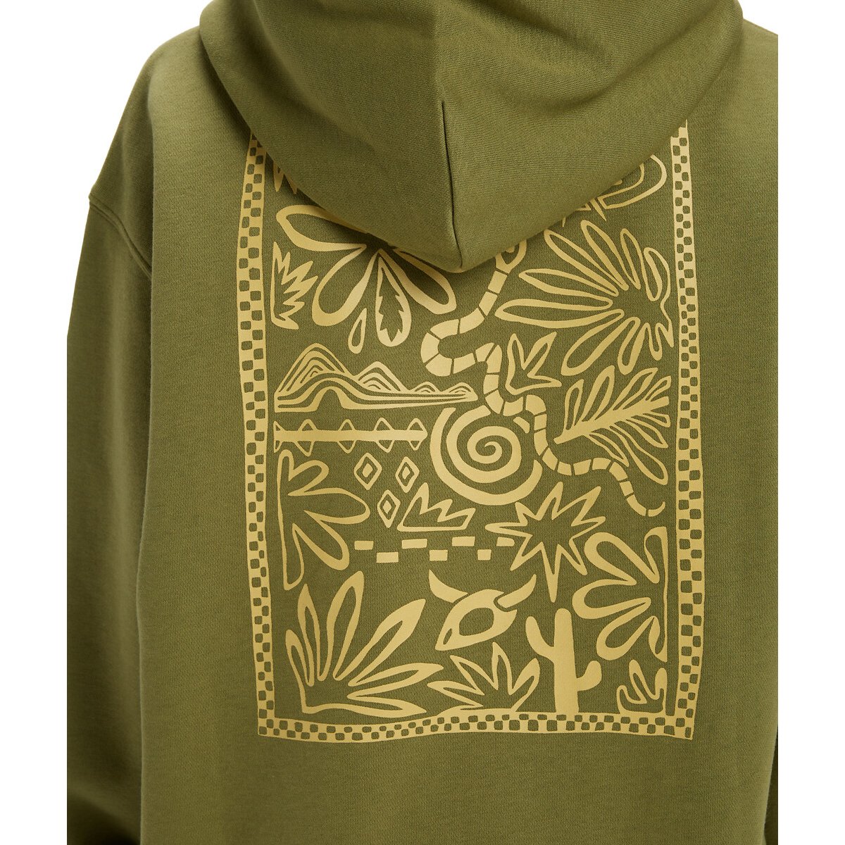 Brushed Fleece Hoodie olive green, QUIKSILVER