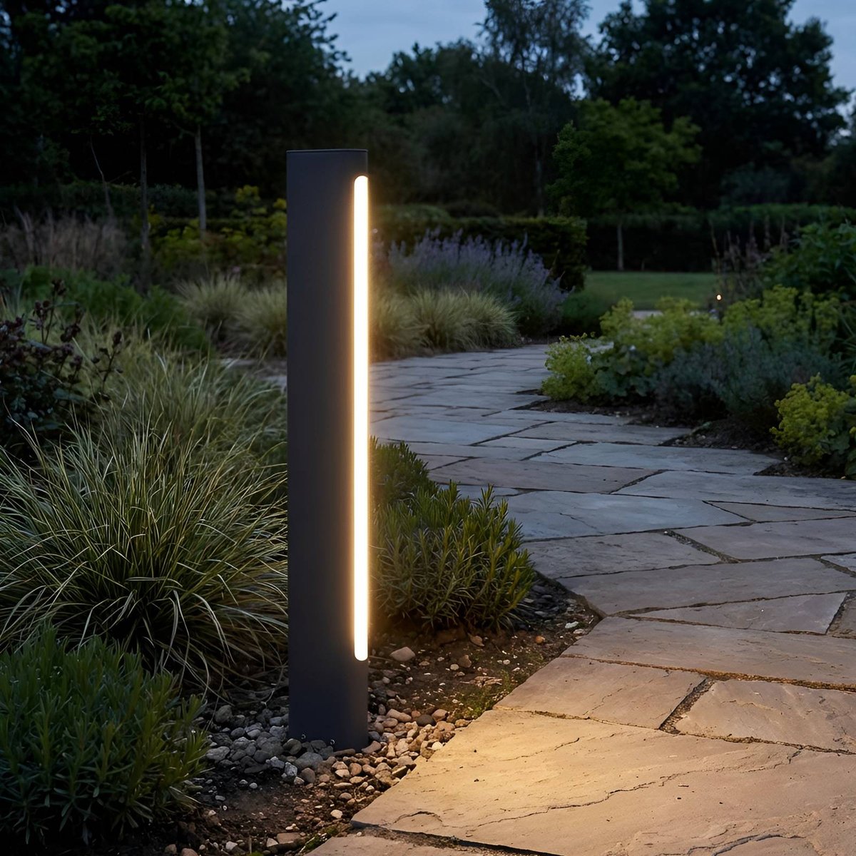 Luminaire extérieur en aluminium moderneLED anthracite, blanc, LUCANDE