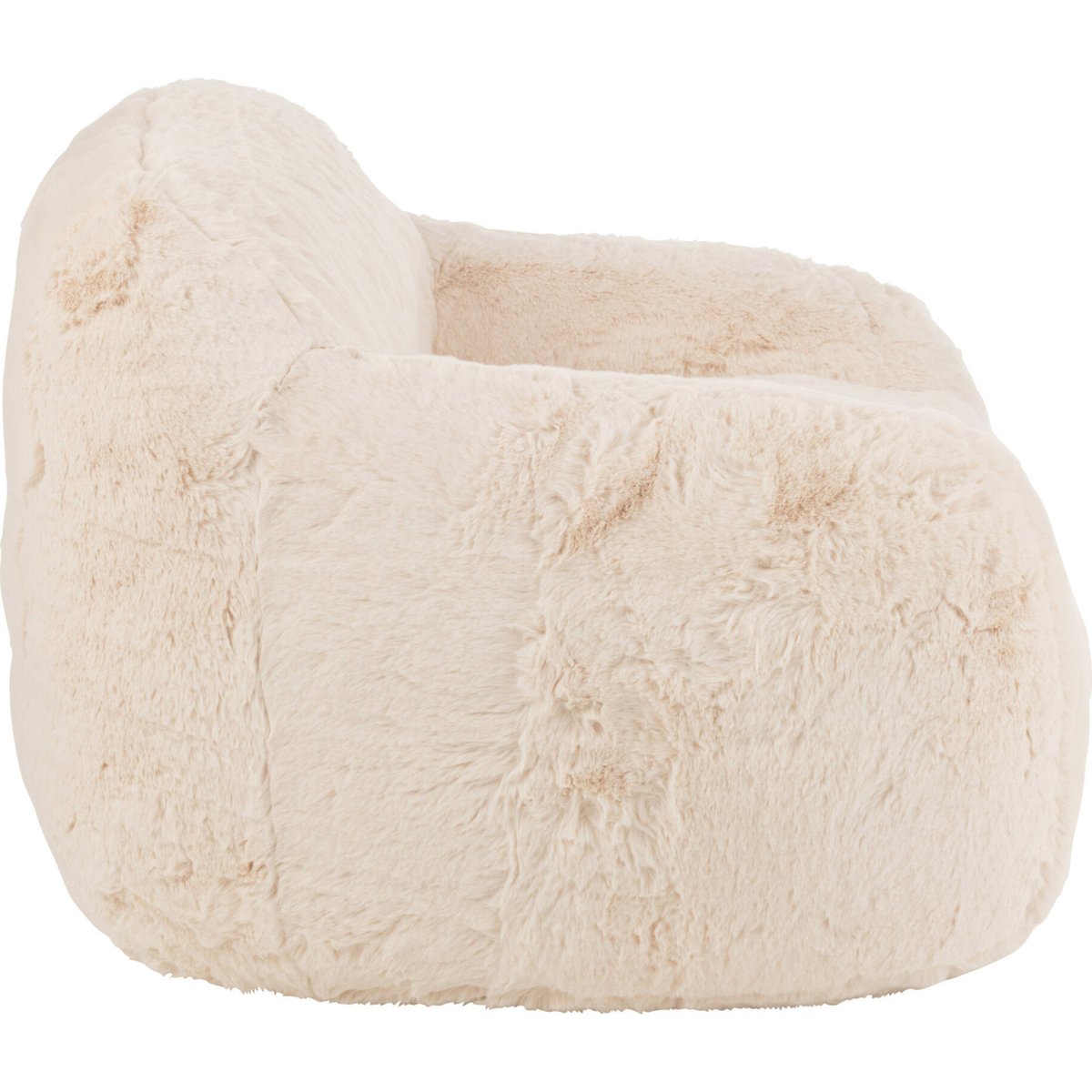 Fauteuil carré en résine crème doux chaleureux, RECOLLECTION