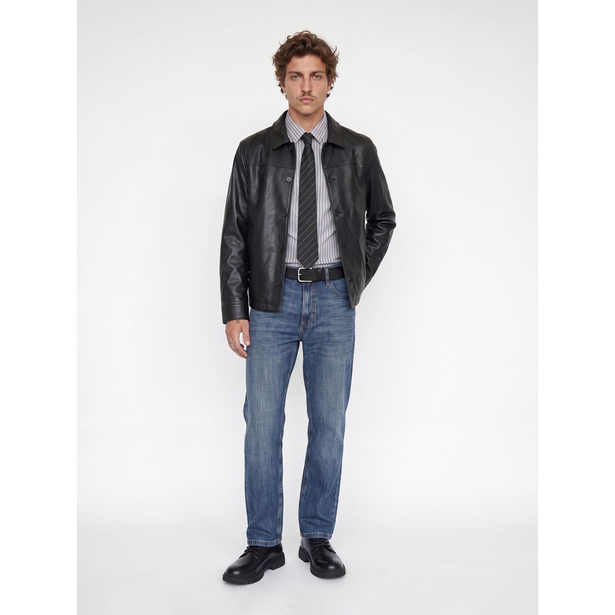 Jean À Coupe Ample bleue - blue denim 1, JACK & JONES