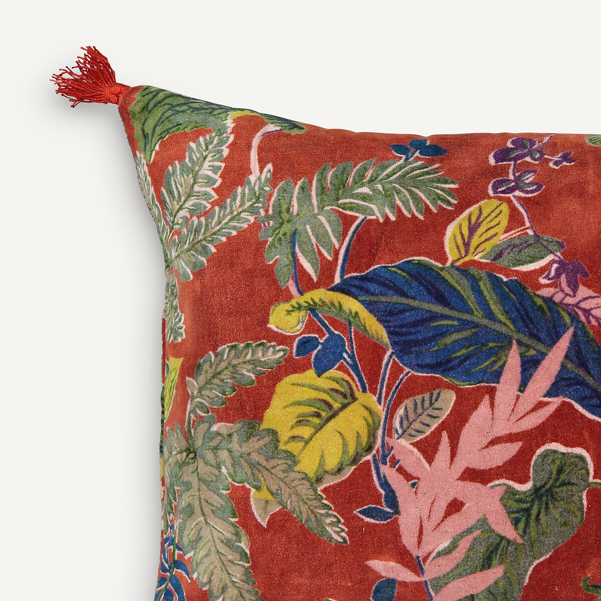Housse de coussin velours de coton, Hiemala terracotta, AM.PM