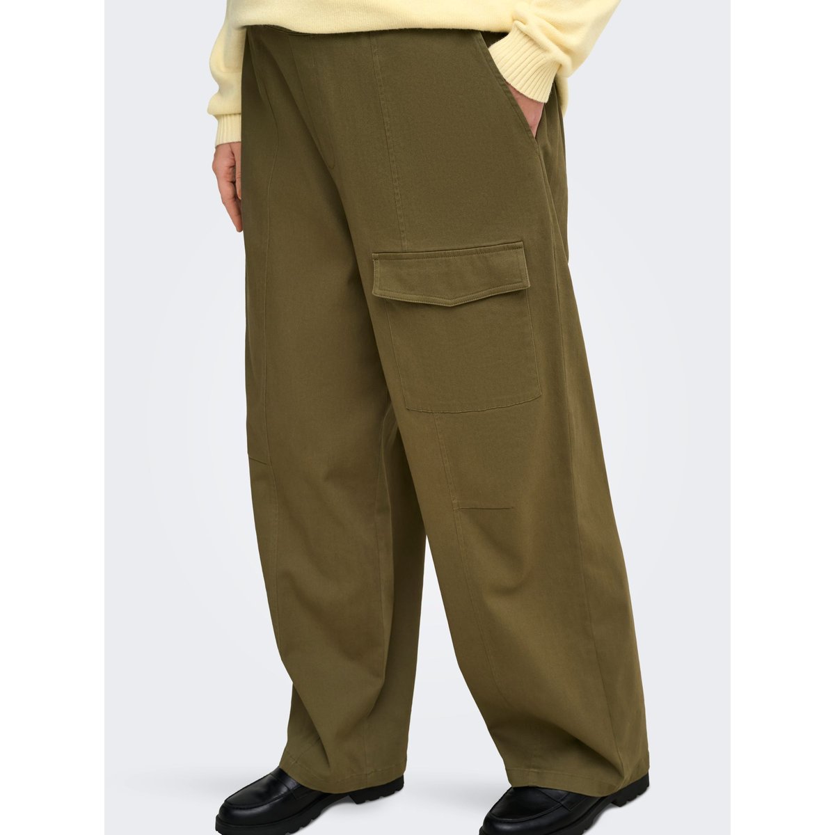 Pantalon Cargo ivy green 1, ONLY CARMAKOMA