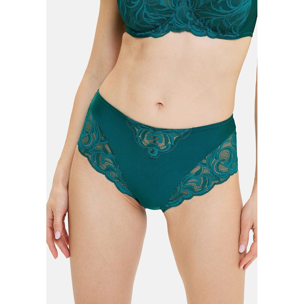 Culotte in pizzo CARLA verde, SANS COMPLEXE