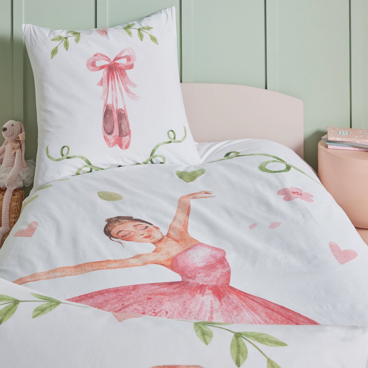 Housse de couette coton - GISELLE blanc, TRADILINGE