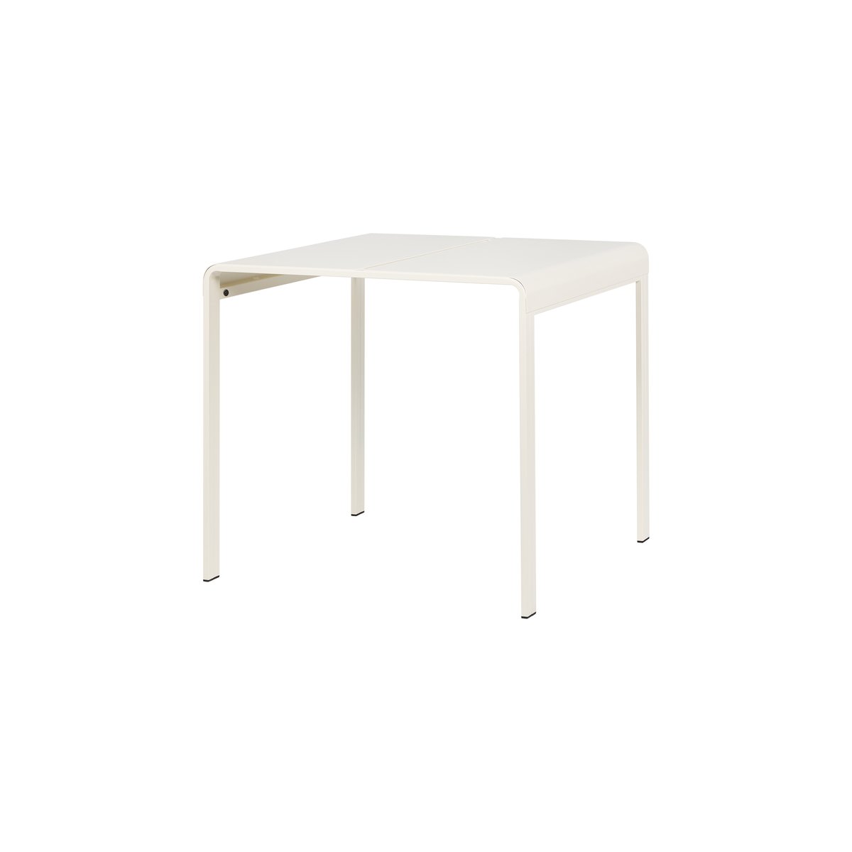 Table Oto 80 x 80 cm - métal pour extérieur, 4 personnes beige piazza, NOO.MA