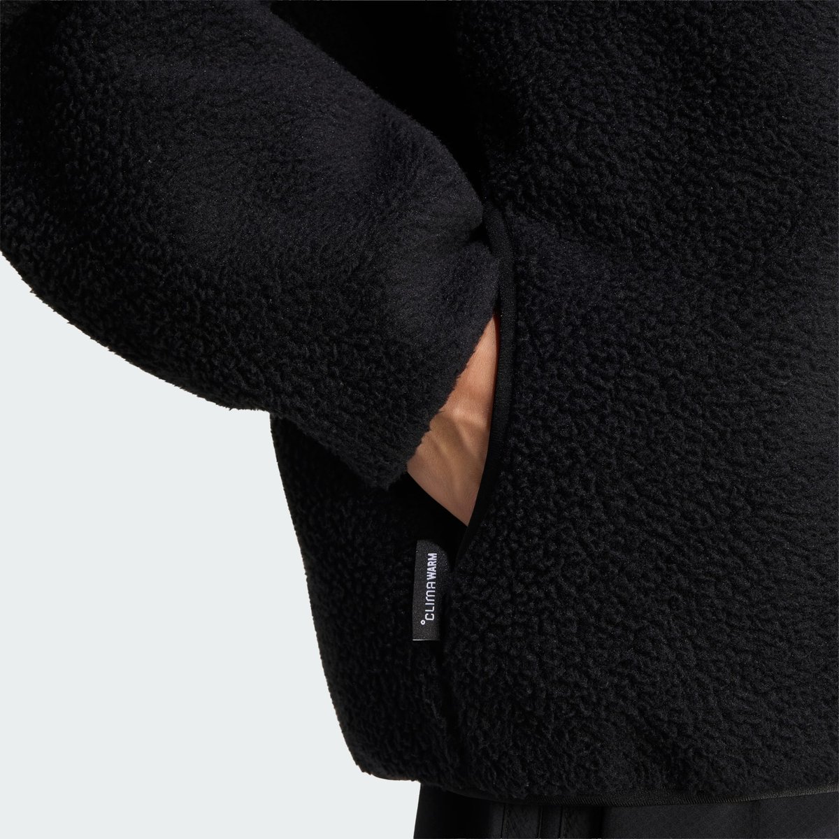 Veste Zip Intégral Molleton À Poils Longs 3 Bandes City Tech Veste Zip Intégral Molleton À Poils Longs 3 Bandes City Tech black, ADIDAS SPORTSWEAR