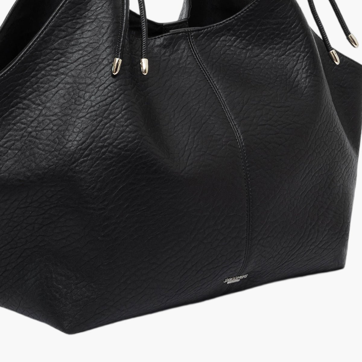 Grand sac shopper Traicy L argenté,noir, LOLLIPOPS