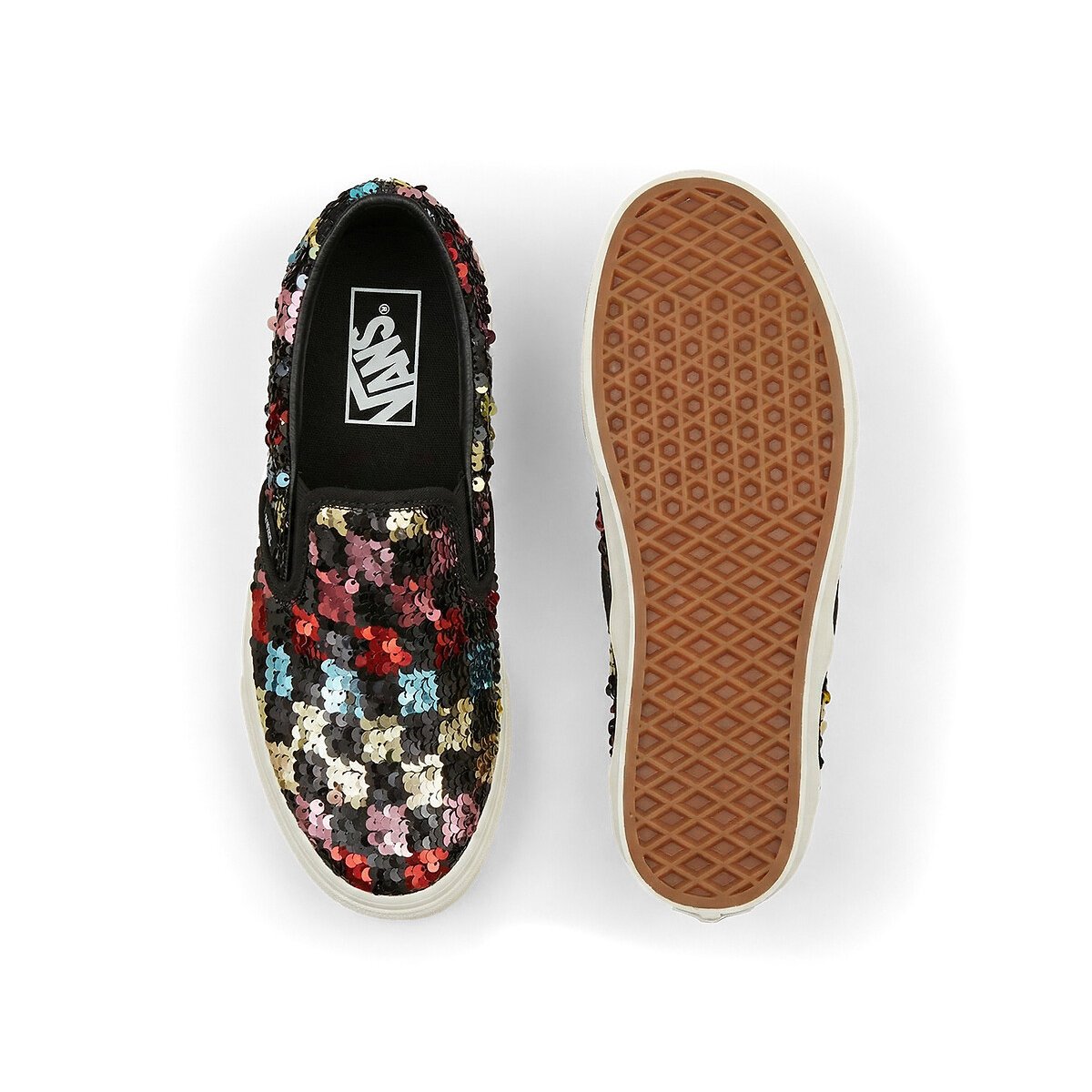 Slip-on Classic lentejuelas multicolor , VANS