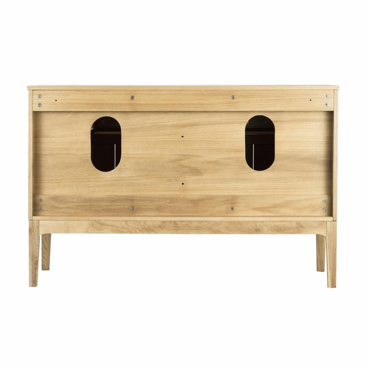 Ensemble meuble double vasque 120cm + vasque ALSAKA chêne - mdf - mat, MOB IN