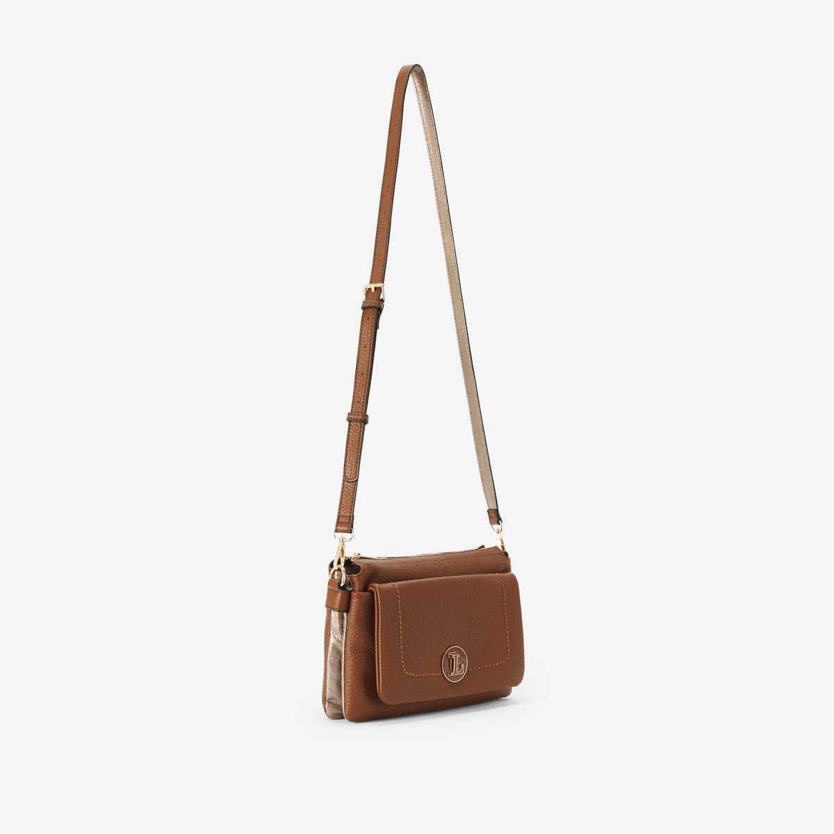 Sac multi-poches  Rosabelle cognac,doré, LOLLIPOPS