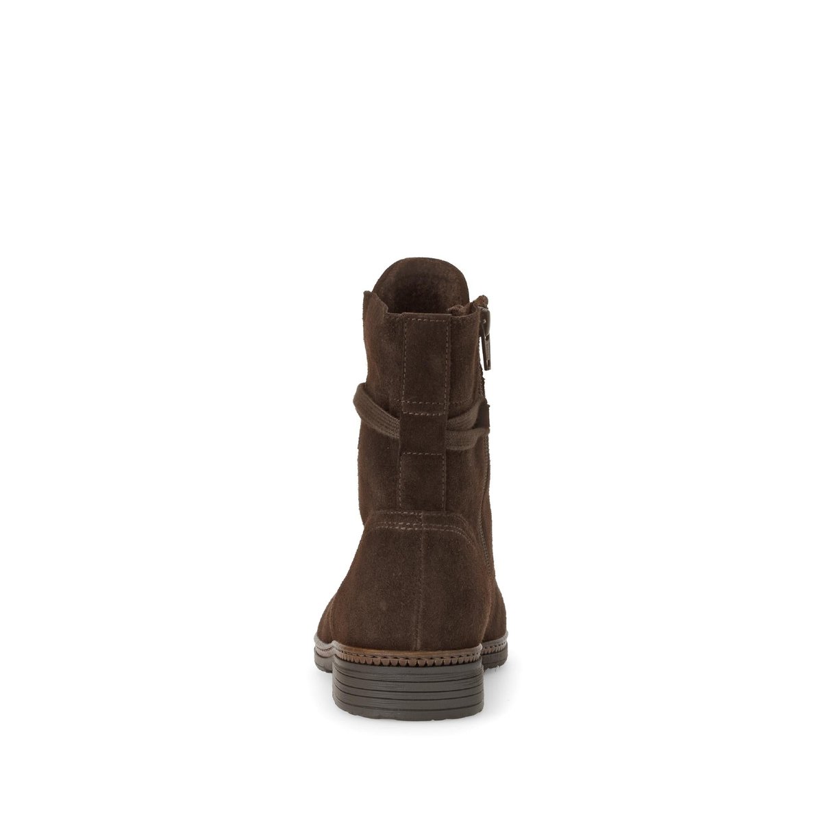 Bottines en cuir à talon décroché marron, GABOR