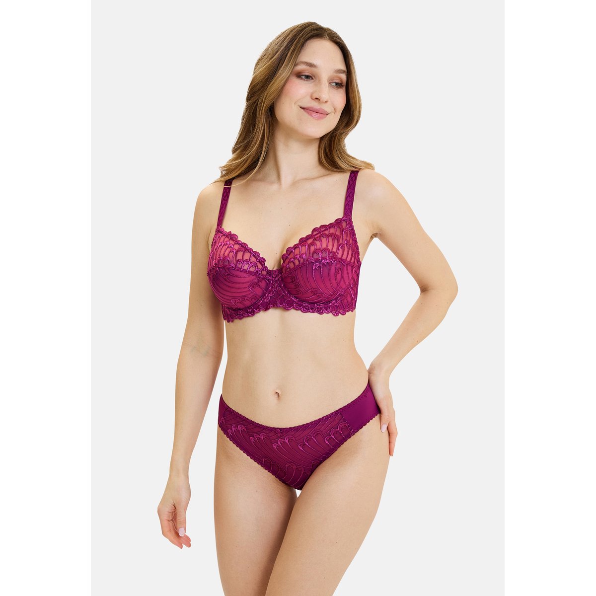 Soutien-gorge emboîtant NARCISSE fuchsia, SANS COMPLEXE