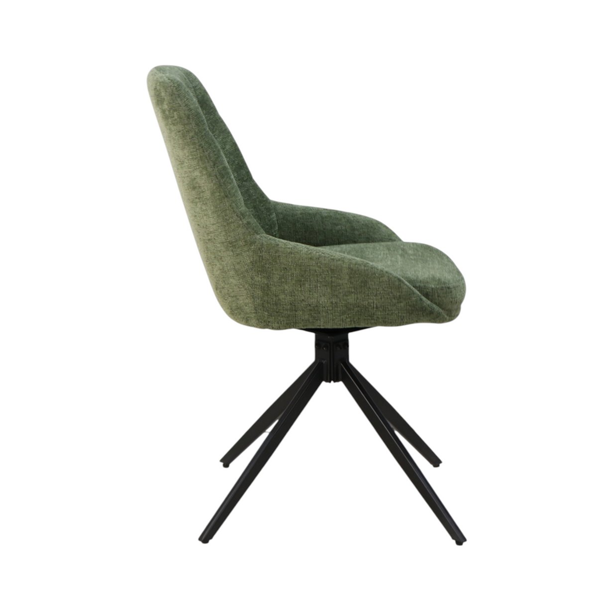 Chaise repas en tissu vert clair, ZAGO