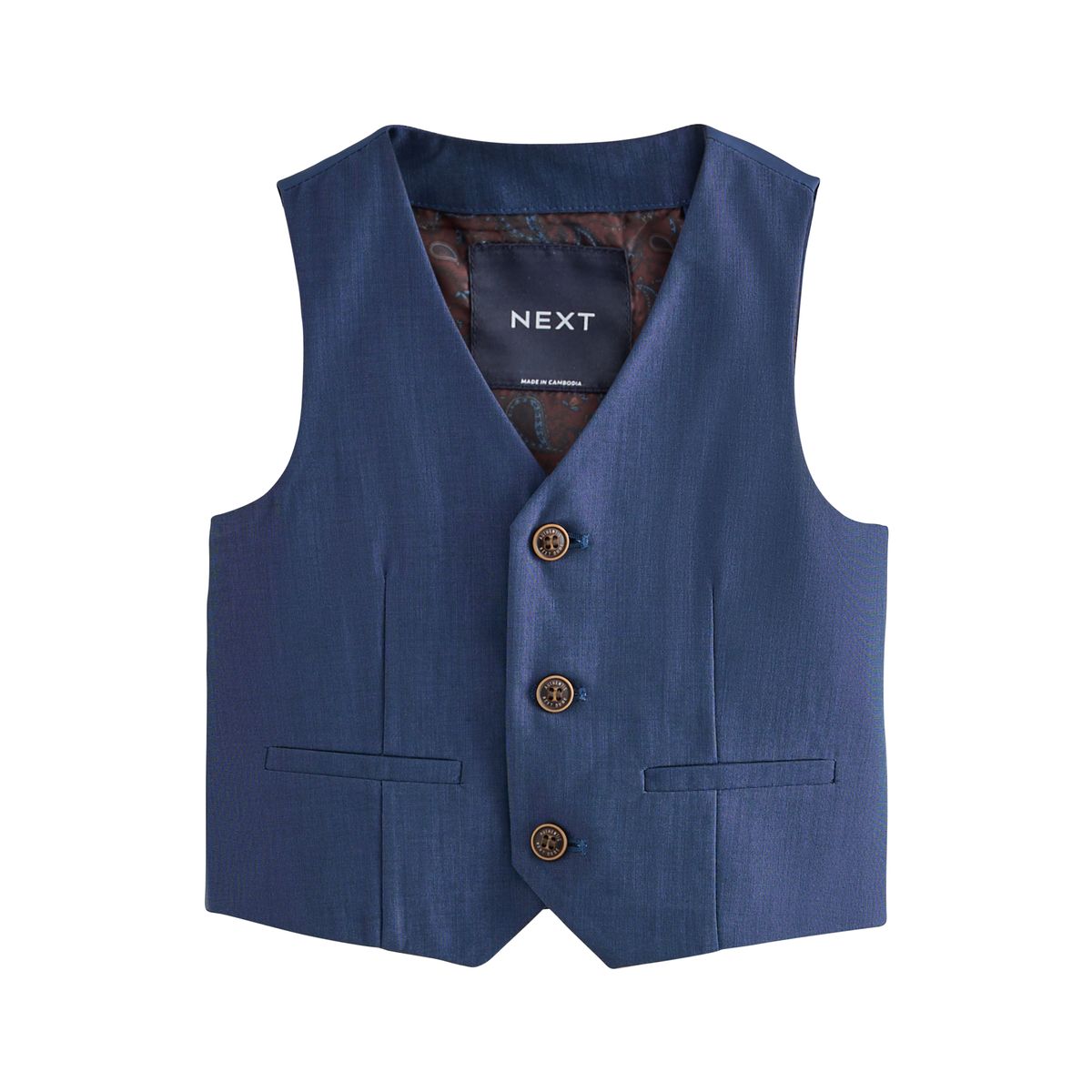 Gilet, chemise, pantalon et nœud papillon bleu marine, NEXT