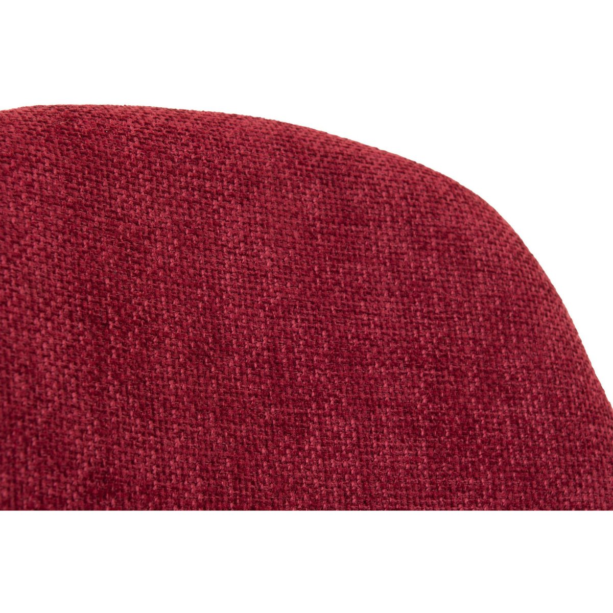 Chaises avec pieds en métal et assises en tissu (lot de 2) - ZELIE rouge, HELLIN, DEPUIS 1862