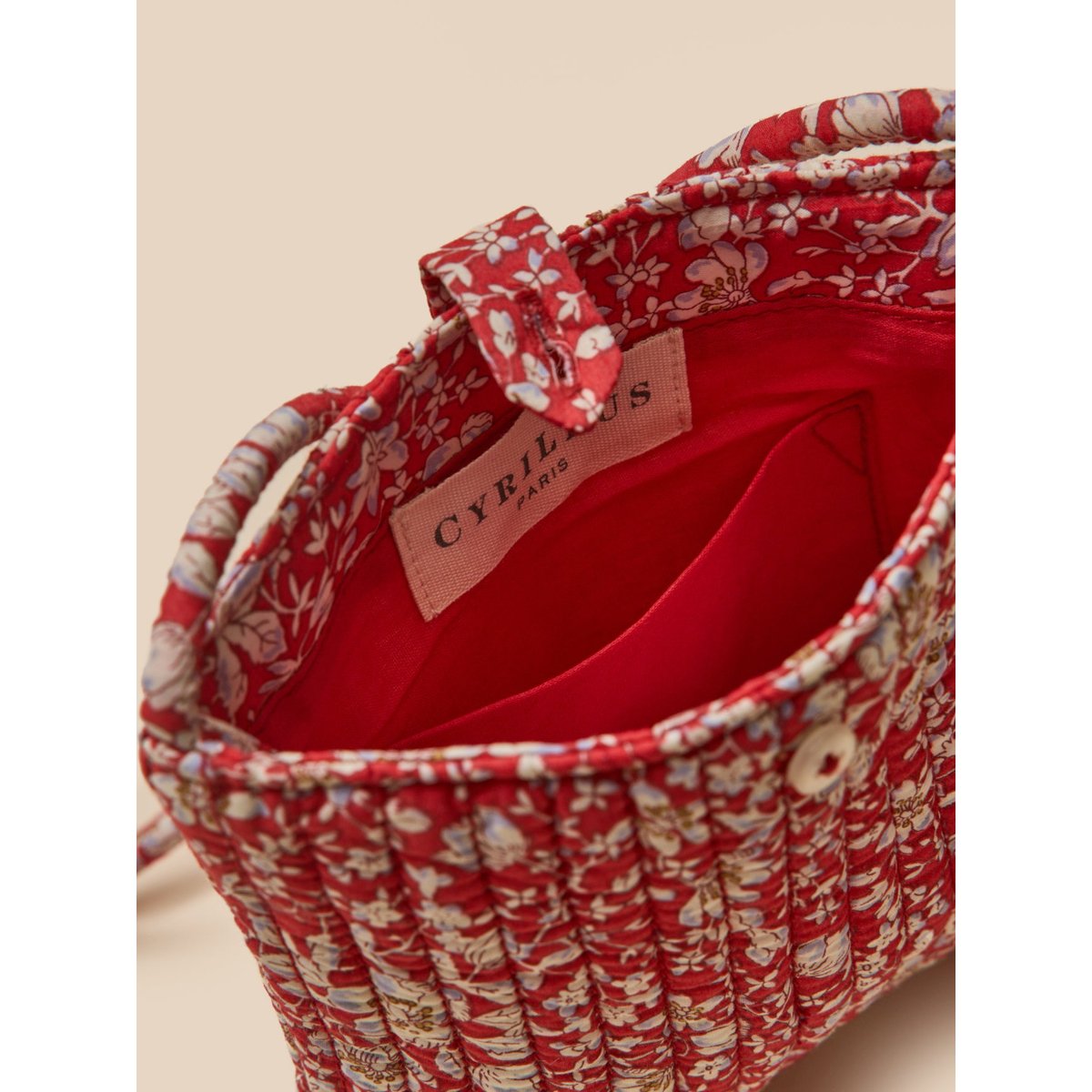 Pochette en tissu Liberty liberty lizzy, CYRILLUS