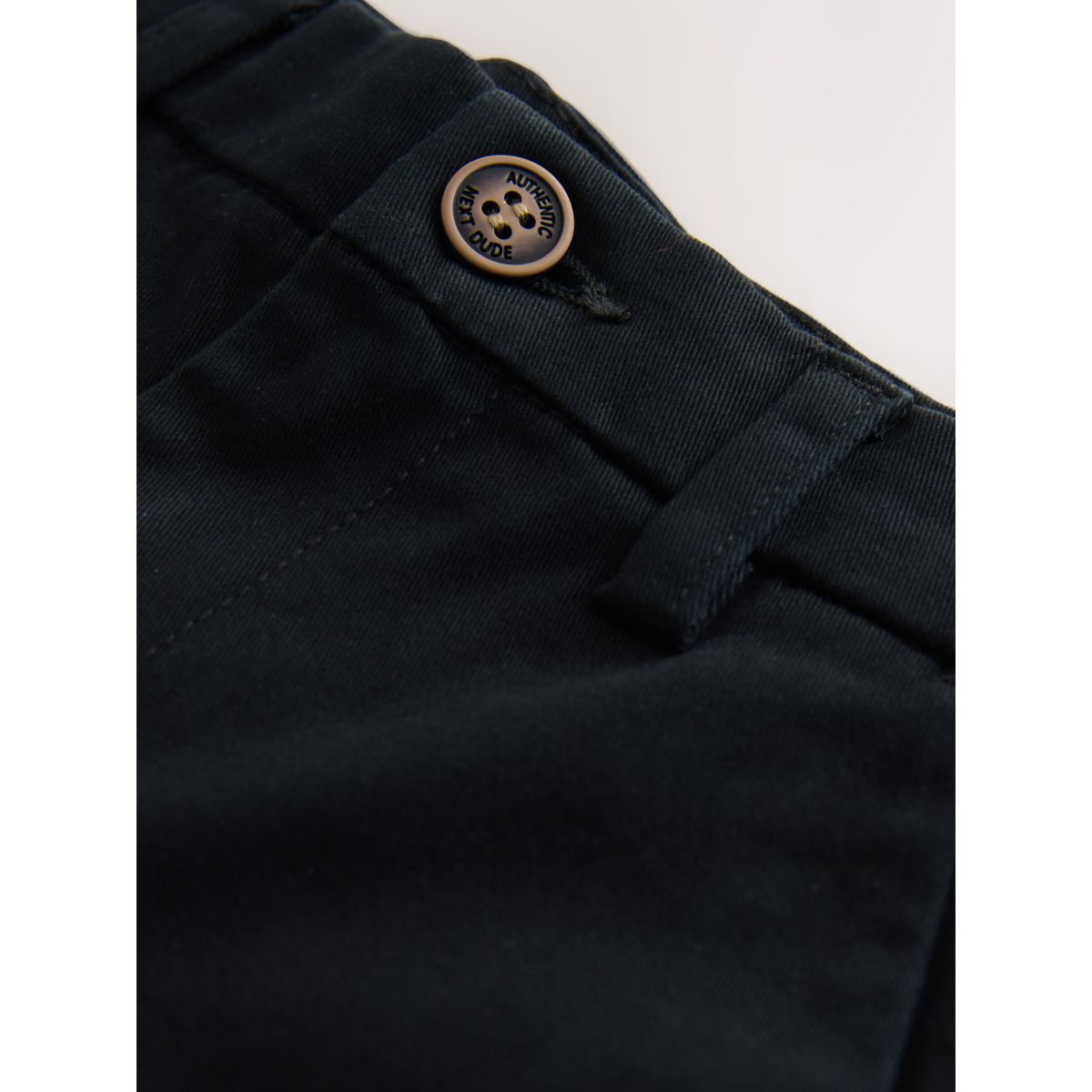 Pantalon chino stretch noir, NEXT