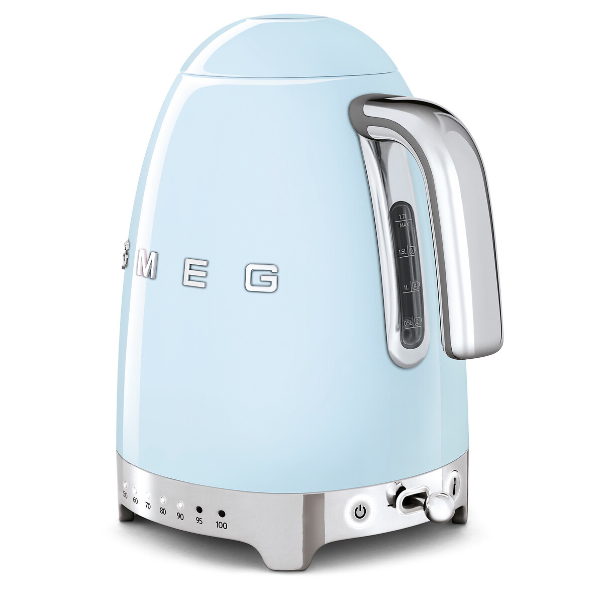 Retro Style 1.7L Variable Temperature Kettle in Pastel - KLF04 blue, SMEG