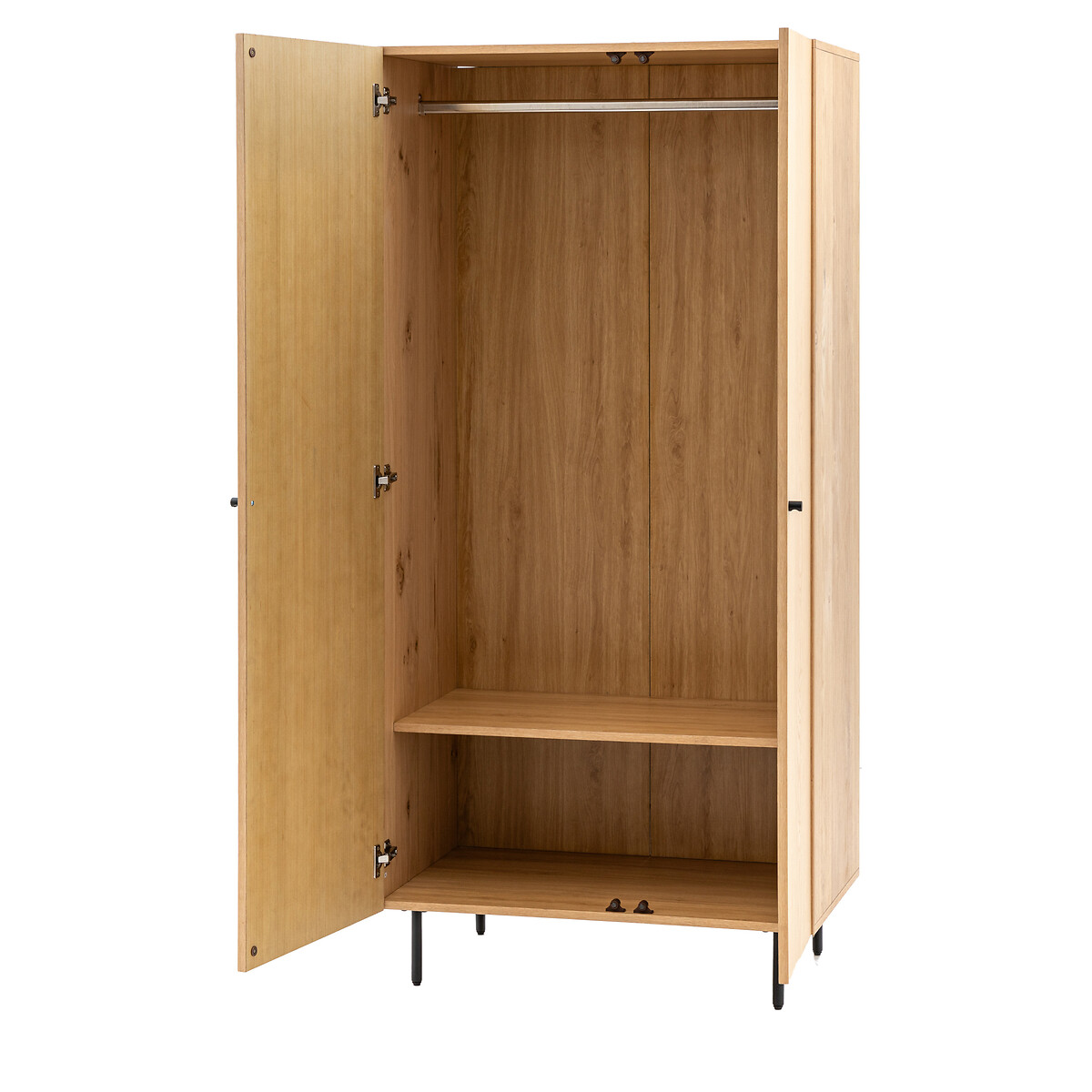 Albany Industrial Wood 2 Door Wardrobe light wood, SO'HOME