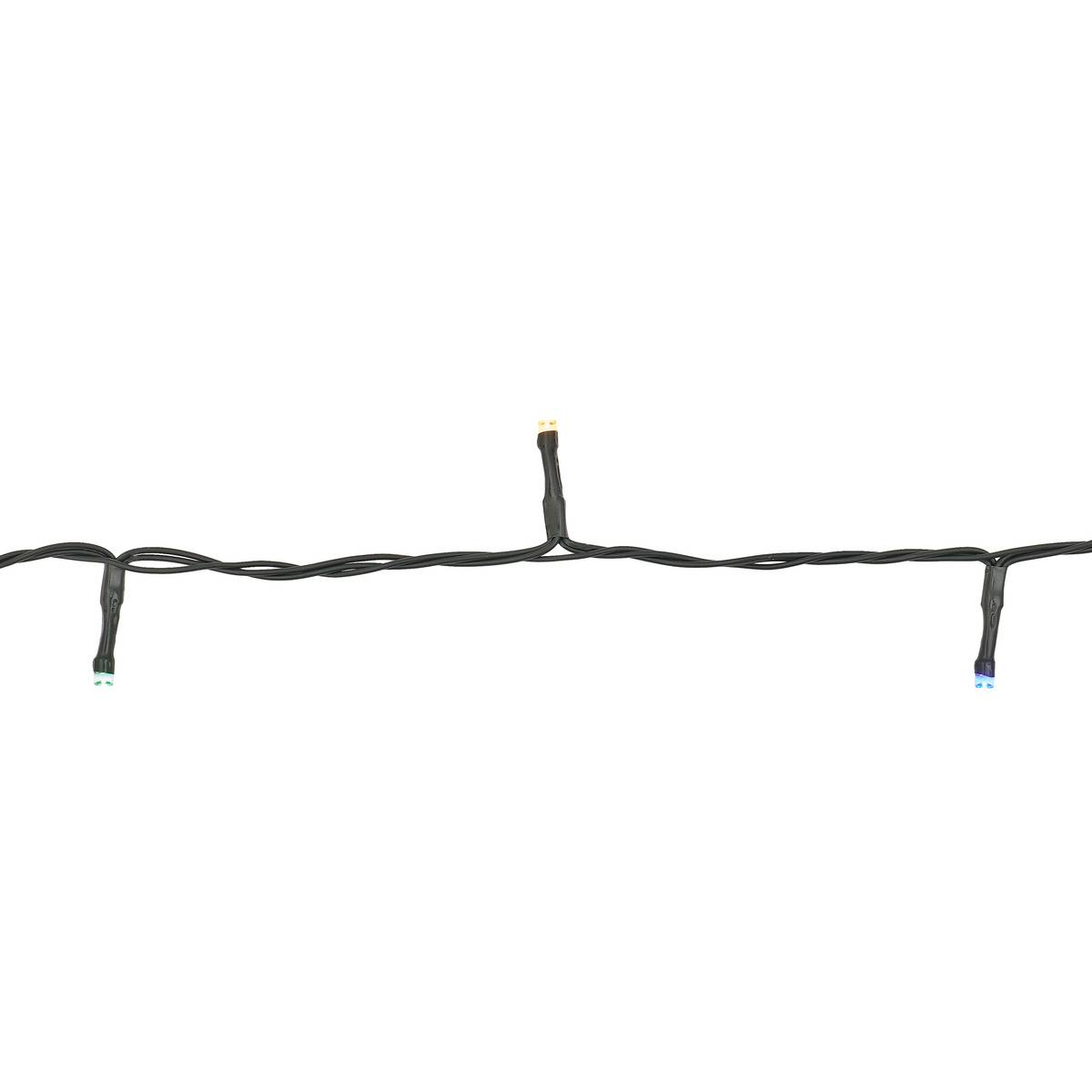 Guirlande lumineuse d'extérieur 40 m 400 LED blanc chaud 8 fonctions solaire vert, FEERIC LIGHTS & CHRISTMAS