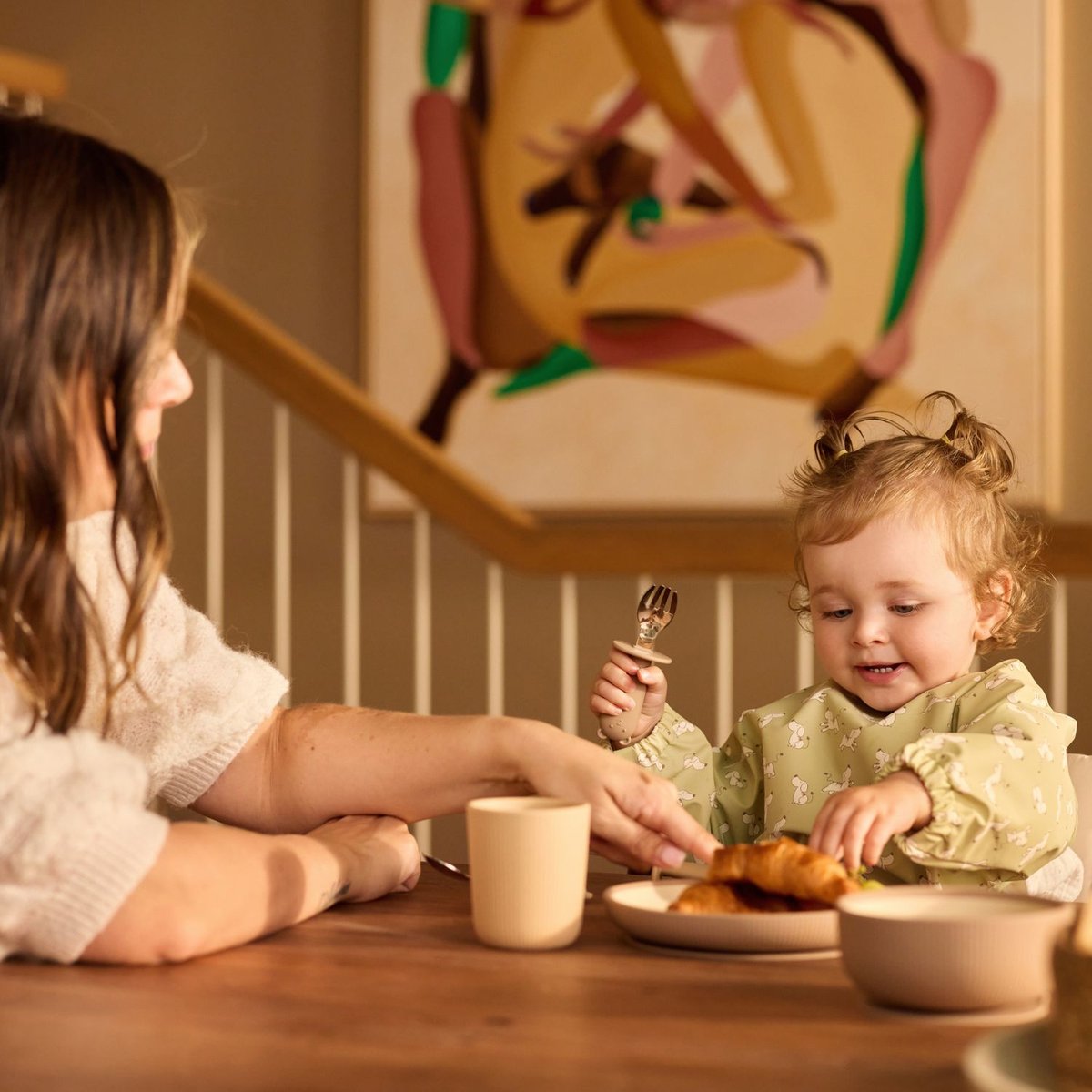 Coffret repas en silicone beige, marron, JOLLEIN