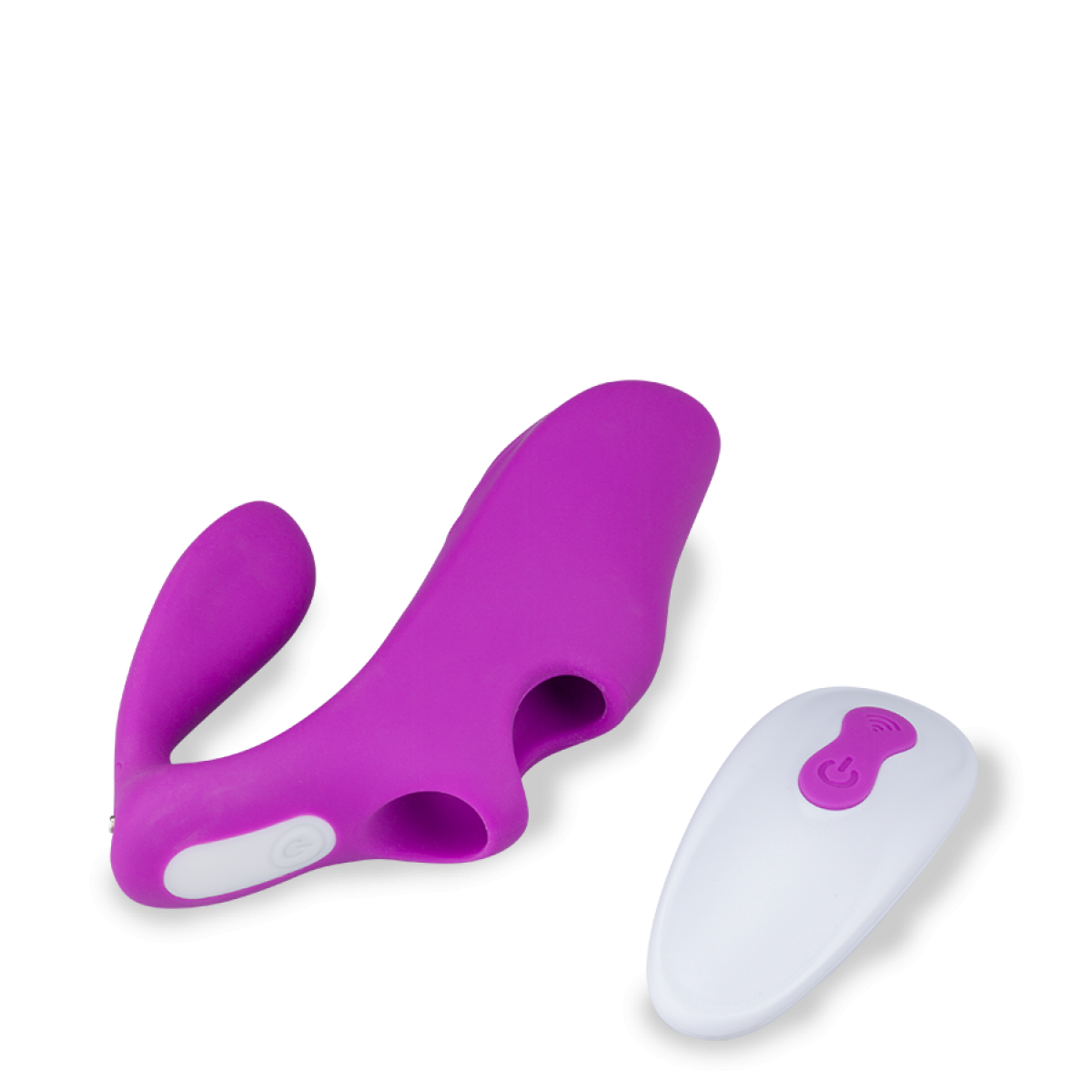 Doigt vibrant télécommandé double stimulation Ginger violet, LOVE AND VIBES